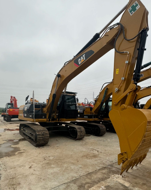Strong Power CAT 324D Used Medium Excavators 24 Ton Backhoe Diggers