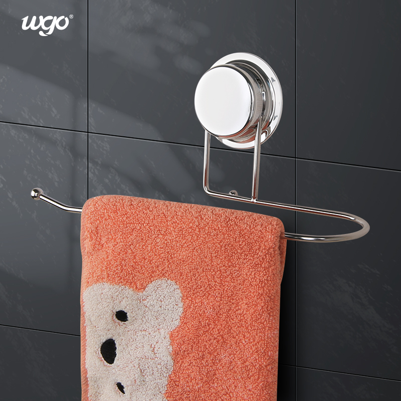 PC Material Bathroom Towel Ring Holder Adhesive ISO9001 160mm Diameter