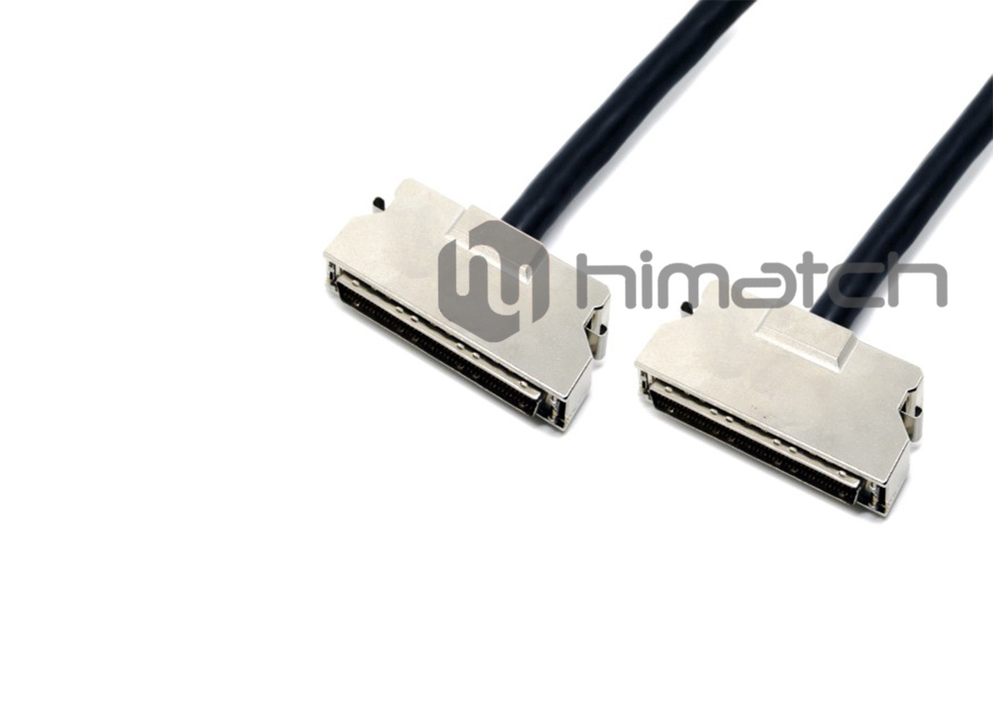 Round 30V SCSI 100 Pin Cable Assembly With PVC Jacket REACH Compliant
