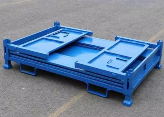 Collapsible Metal Pallet Stillage Storage Bins Box Customized