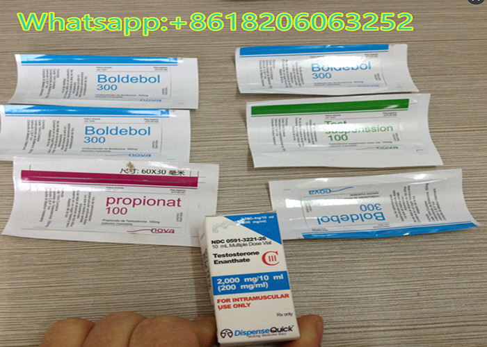 Paper 10ml Vial Labels Stickers TE 250mg Two Color Printing