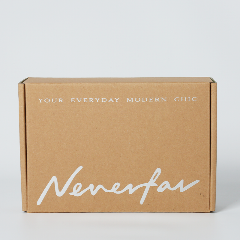 Recyclable Corrugated Kraft Paper Boxes , Jewelry Packaging Kraft Box Free Design