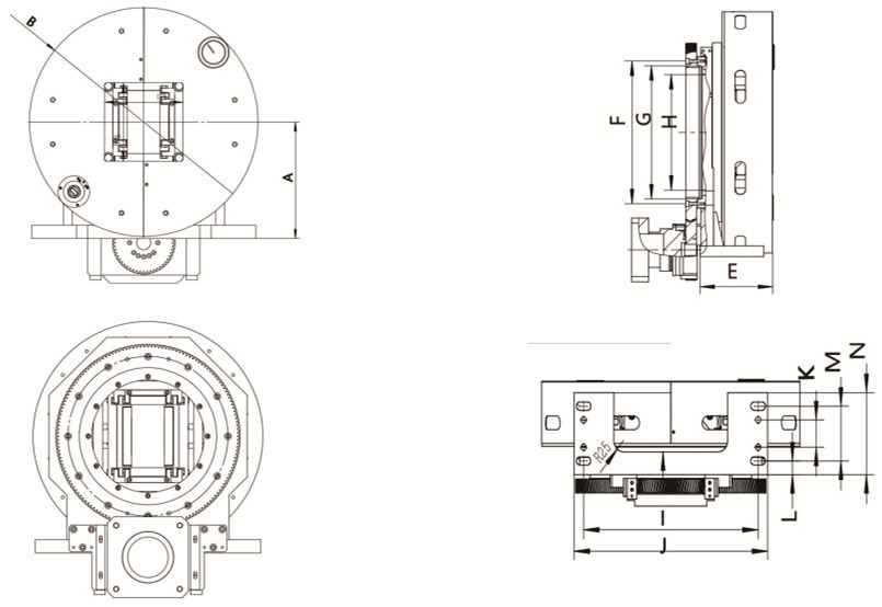Automatic Laser Pneumatic Chuck for Laser Pipe Cutting Machine