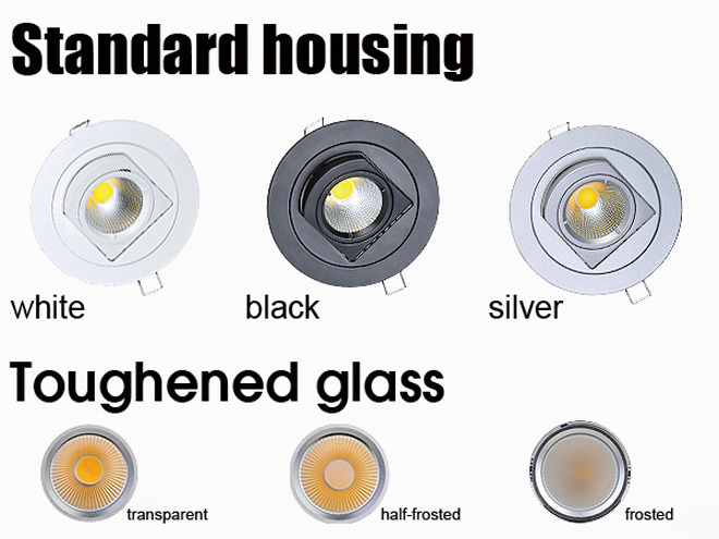 Excellent quality led commercial gimbal led downlight adjustable cob 50w downlight