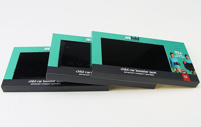 Custom print LCD video brochure,7 inch video booklet for direct marketing