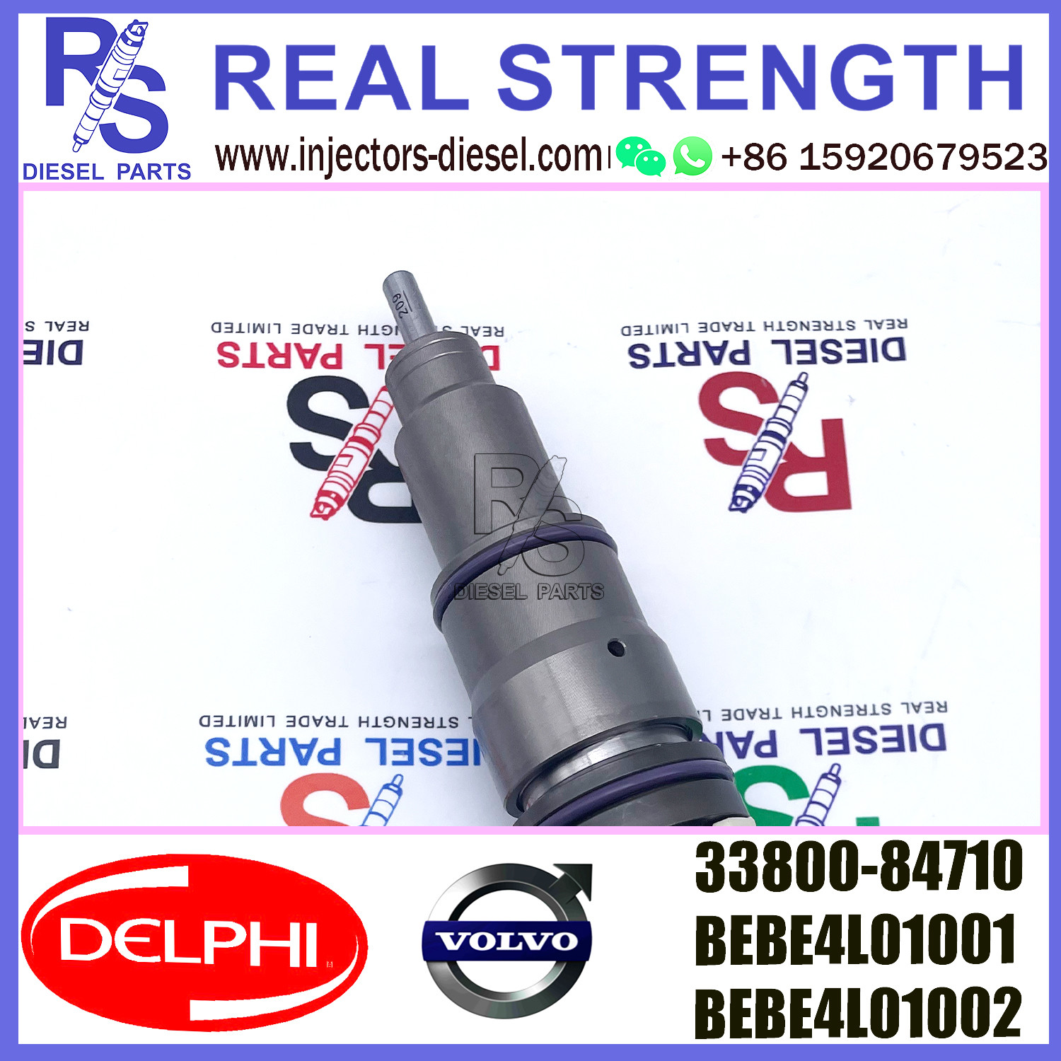 DELPHI injector BEBE4L01001 BEBE4L01002 Diesel pump Injector V-O-L-V E3.5 33800-84710 for HYUNDAI L ENGINE WITH EGR