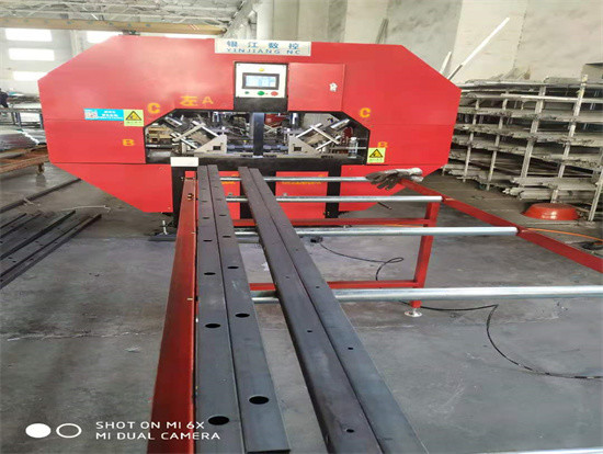 APESP-100 Square Pipe Automatic Punching Machine PLC Controlled Steel Structure