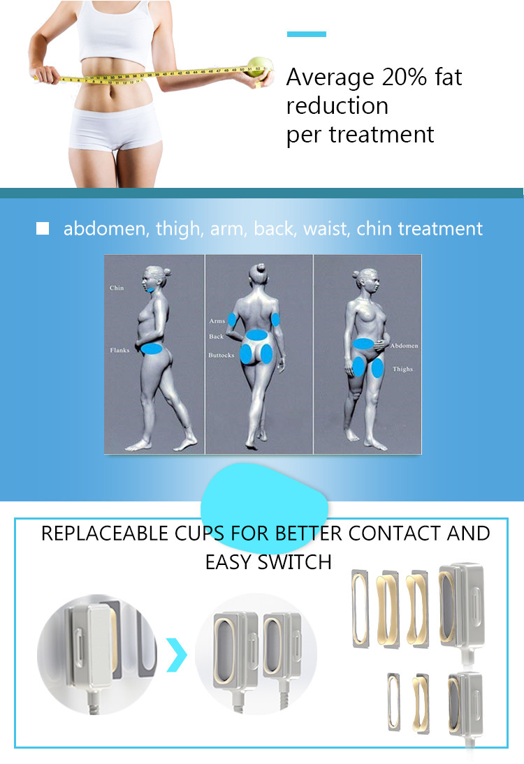 4 Handles Cryolipolysis Slimming Machine