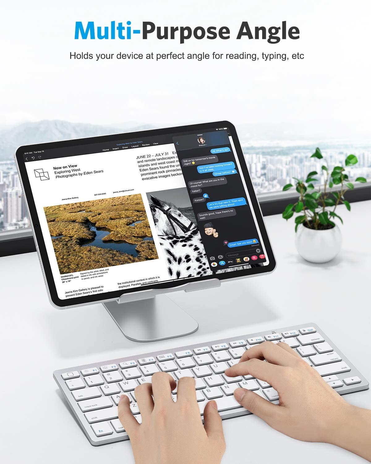 6063 T8 Aluminium Desktop Tablet Stand Holder PVDF Coating