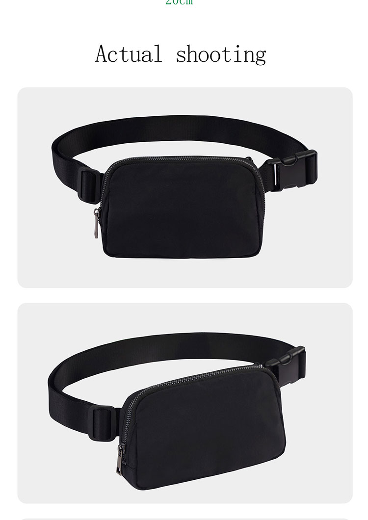Unisex Casual Sports Waist Bags Crossbody Chest Bag With Adjustable Strap