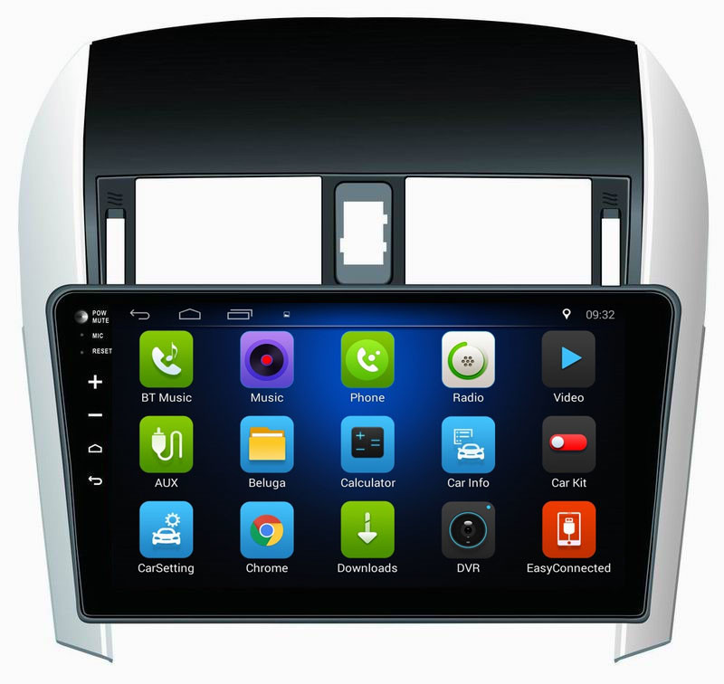 Ouchuangbo auto gps media kit stereo android 8.1 for Toyota Corolla 2007-2011 support USB SWC AUX touch screen