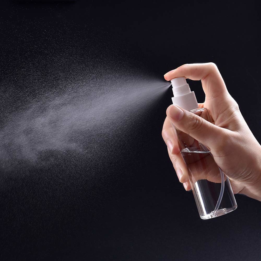 Transparent PET Plastic 100ml Cosmetic Jars With 24mm Pump