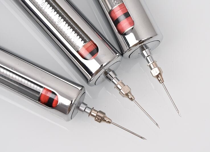 Pet Health Care 50ml Veterinary Metal Syringe 21CM Veterinary Injection Gun
