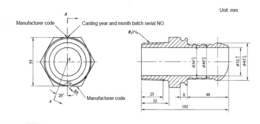 UIC Standard Railway Braking System Air Hose EN15807 Malleable Iron