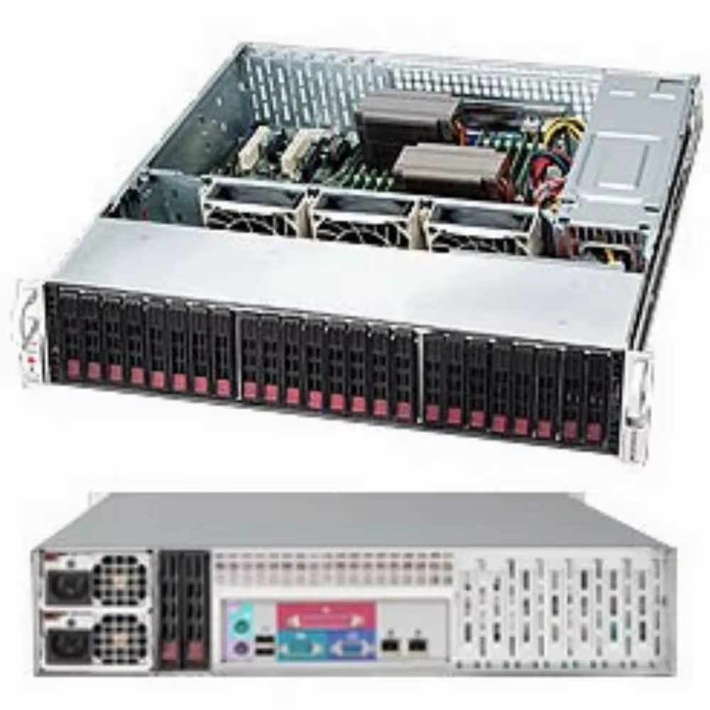 Supermicro 2U Rack GPU Server with 216BE1C-R920LPB Hard Drive Motherboard H12DSl-N6
