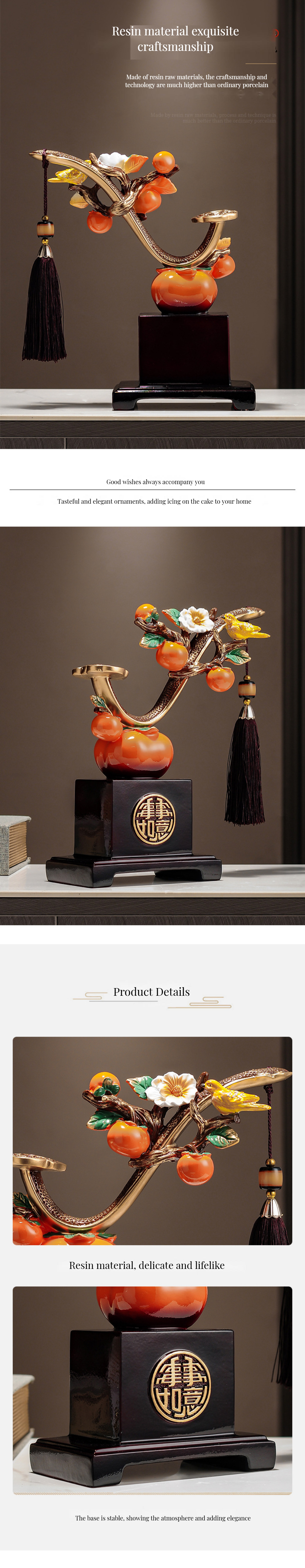 Modern End Persimmon Wine Cabinet in Customized Color and Style for Housewarming Gift