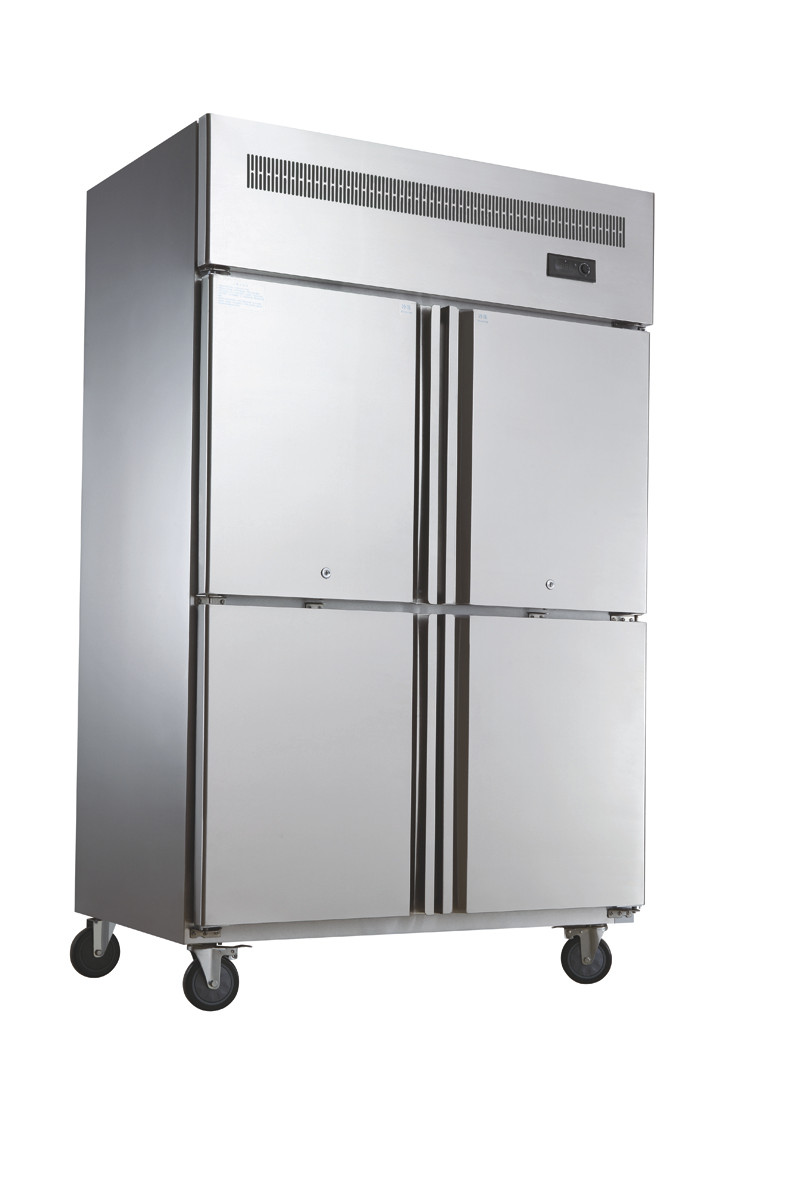 Stainless Steel Commercial Kitchen Worktable Pizza Salad Freezer Table Refrigerator For Industrial Hotel / Restaurant