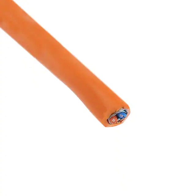 6460 Or001 Alpha Wire Cable 2cond 22awg Org Shld 1000'
