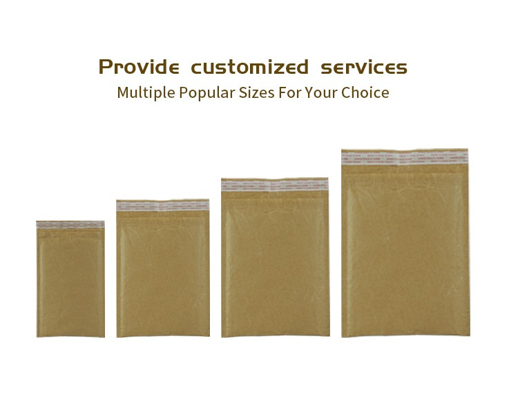 Recyclable Kraft Honeycomb Paper Padded Mailers Self Adhensive Tape