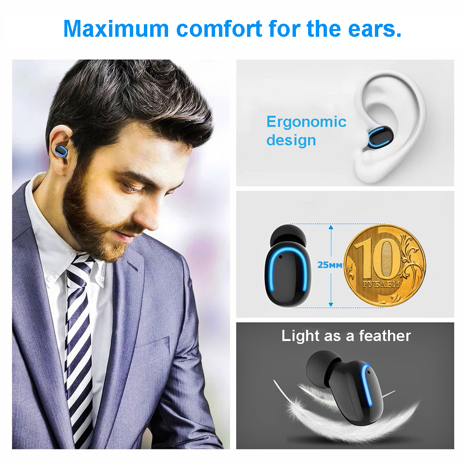 Bluetooth 5.0 Earphones Tws Wireless Headphones bluetooth Earphone Handsfree Headphone Sports Earbuds Gaming Headset Phone Pk Hbq