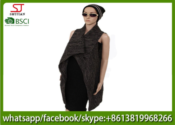 80*90cm 100%Acrylic Stripe Knitting Poncho Hot sale keep warm fashion factory waistcoat