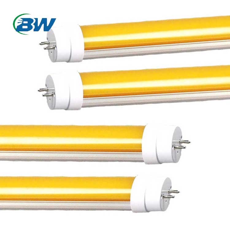 120cm Yellow Cover T8 LED Tube Light 18W 20W 25W 160lm/W 6000K Cool White