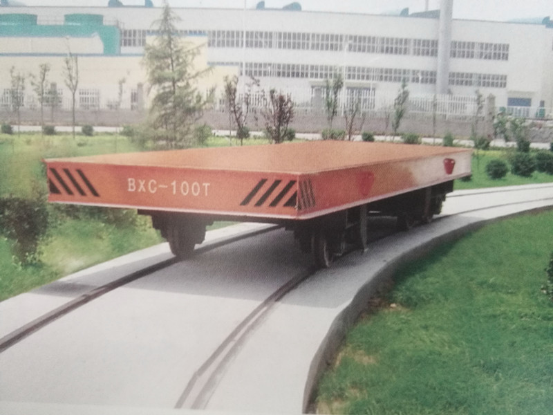 Heavy Load Rail Transfer Cart Carbon Steel Electric Battery Powered Railway Flat Vehicle