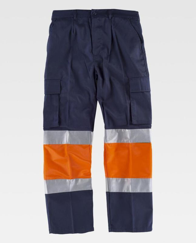 Poly Cotton Mens Outdoor Work Pants / Multi - Pocket Outside Work Clothes