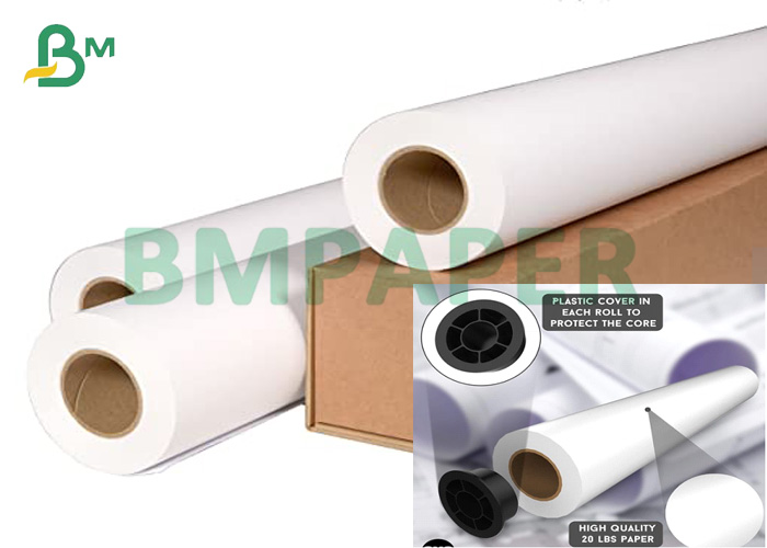 36 Inch * 150 Feet 20# CAD Plotter Printing Bond Paper With 2 Inch Core (6)