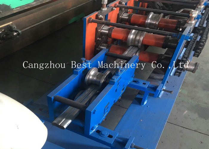 Alumiumum Down Spout Roll Forming Machine Pipe Type 9mx1.4mx1.4m Dimention