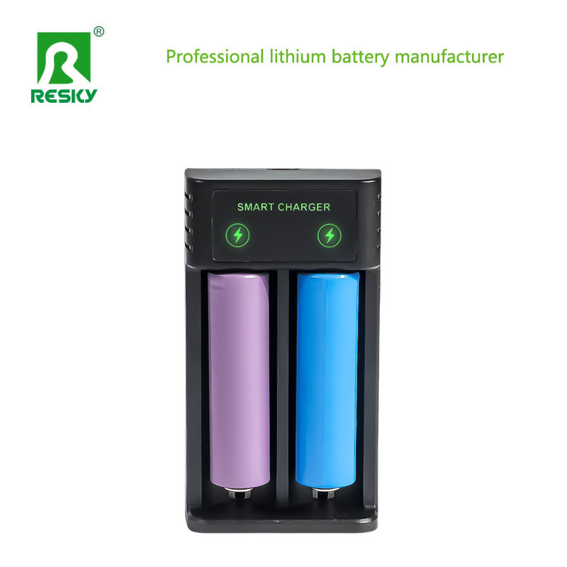 Rechargeable Smart Battery Charger For 14500/18350/18500/18650/26650/21700 Li-ion Cell