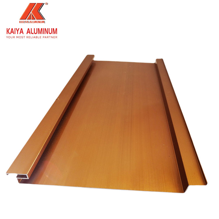 Gold Electrophoresis Extruded Aluminum Profiles T3 PVDF Finish