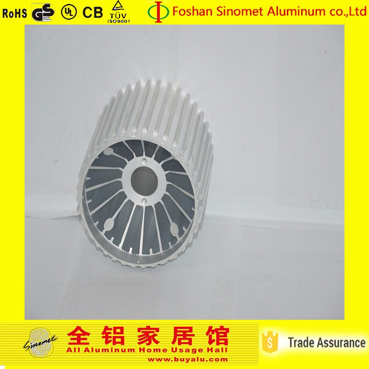 Melting Finish Aluminum Industrial Profile LED Heat Sink Custom Length