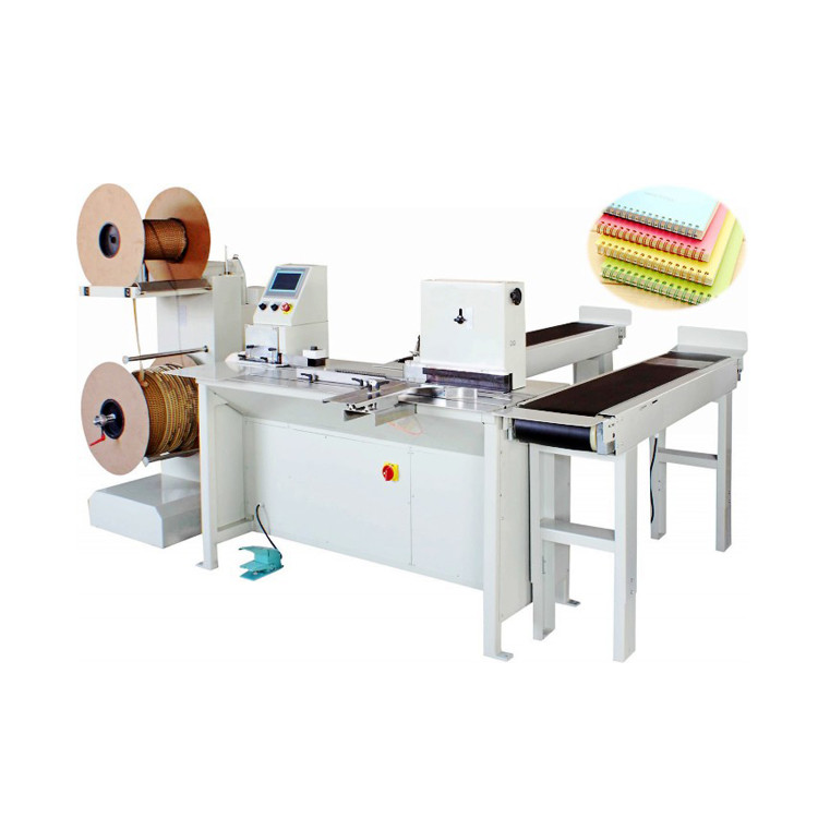 300kg Twin Ring Binding Machine , 1500 Books/H Spiral Forming Machine