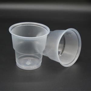China 6 Oz 180ml Clear Disposable Drinking Cups Round PP Plastic Beverage Cups on sale