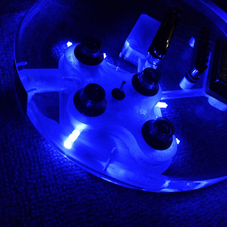 High quality Standard LP acrylic electric guitar, rosewood Fingerboard LED light LP 1959 R9 electric guitar, free shippi