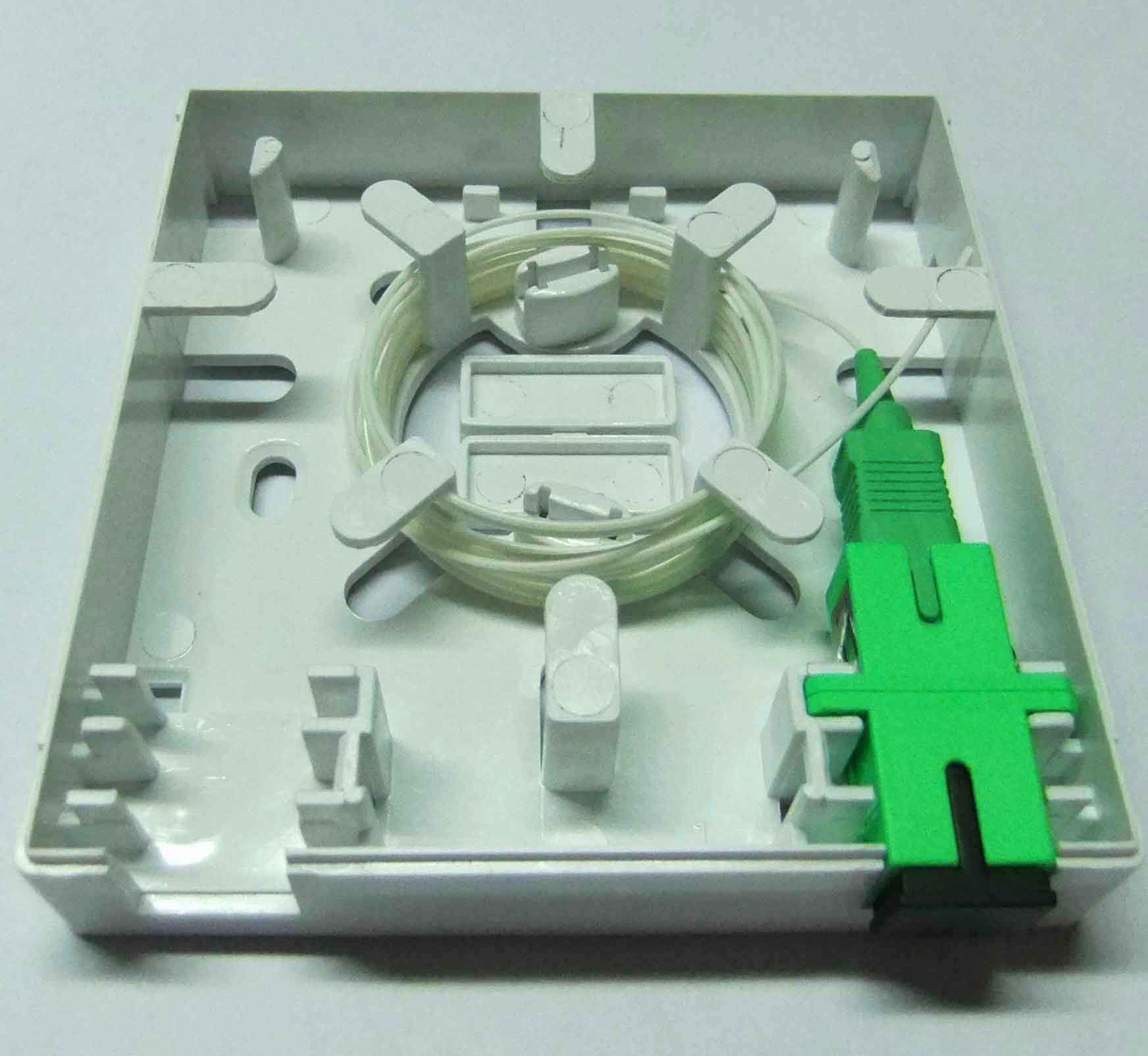white color 2 ports Socket Panel CY/FB-002B Customer Fiber Optic Terminal Box