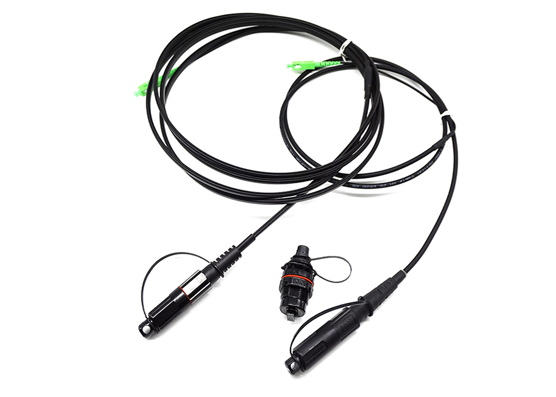 Waterproof IP66 Multimode Fiber Patch Cord Optical Fiber Jumper Against Miece