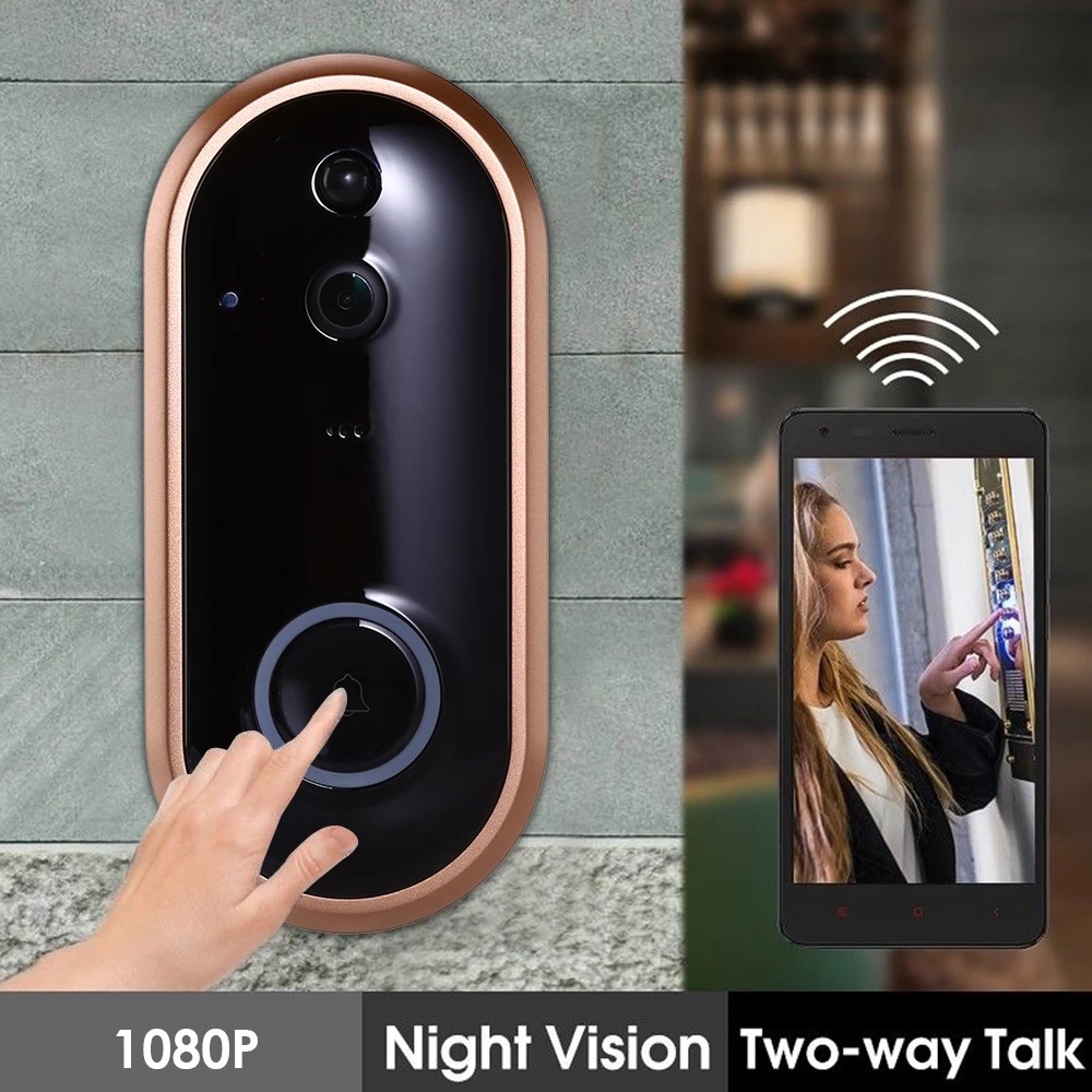 3MP 720P wifi Smart Video Doorbell 2 channel Audio 166° Ultra Wide Angle Lens