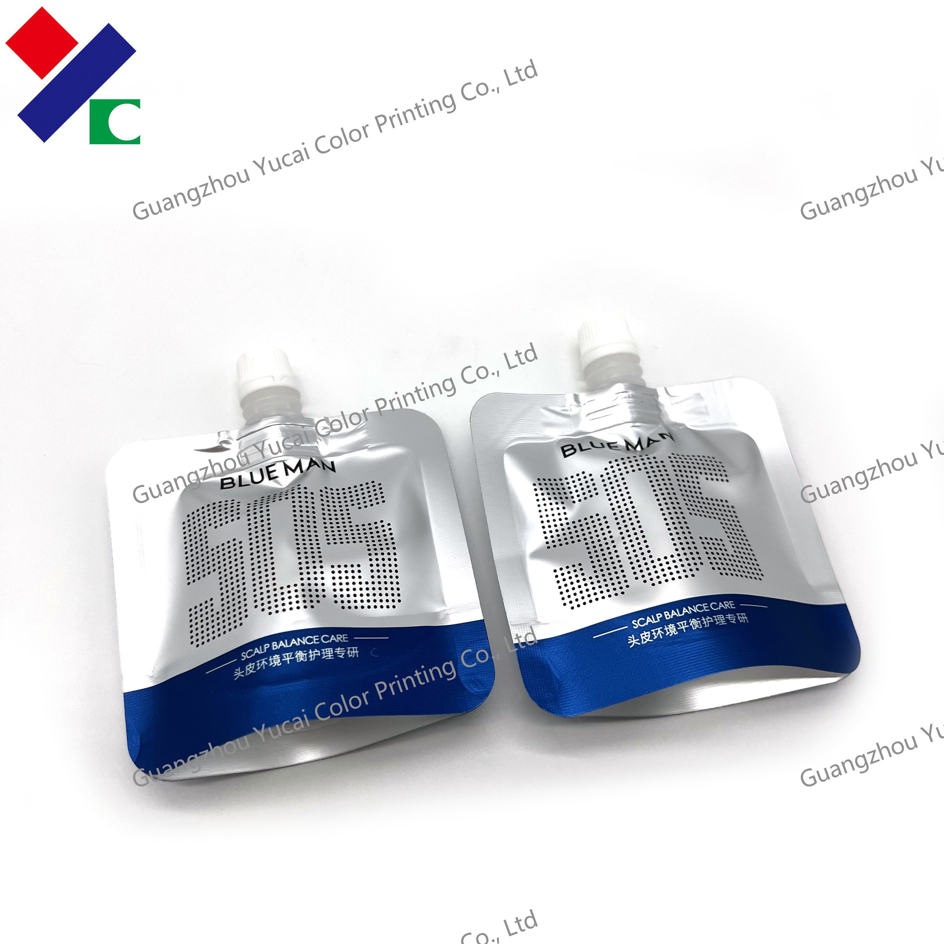 Drinking Silver Biodegradable Packaging Bags Recyclable 200ml Retort 10ml 30ml Water Spout Pouch