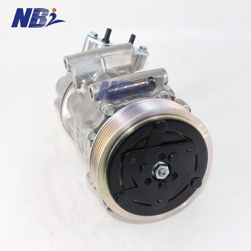 9651910980 / 6453QK / 6453WK Vehicle AC Compressor Deep Groove Structure