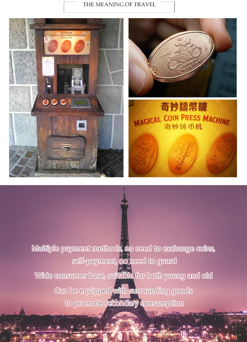 Penny Souvenir Press Machine Oem Manufacturer Factory Souvenir Coin Diy For Tourist Attractions
