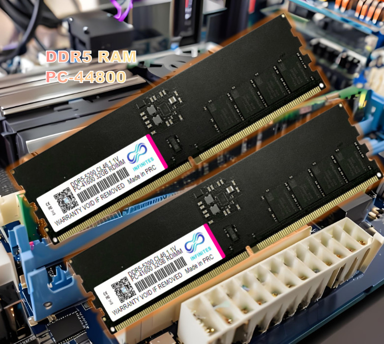 DDR5 RAM Kit (16GB x 2) 5200MHz,DRAM 288-Pin U-DIMM PC RAM, XMP 2.0 High Performance Memory,CL18-22-22-42,1.1V
