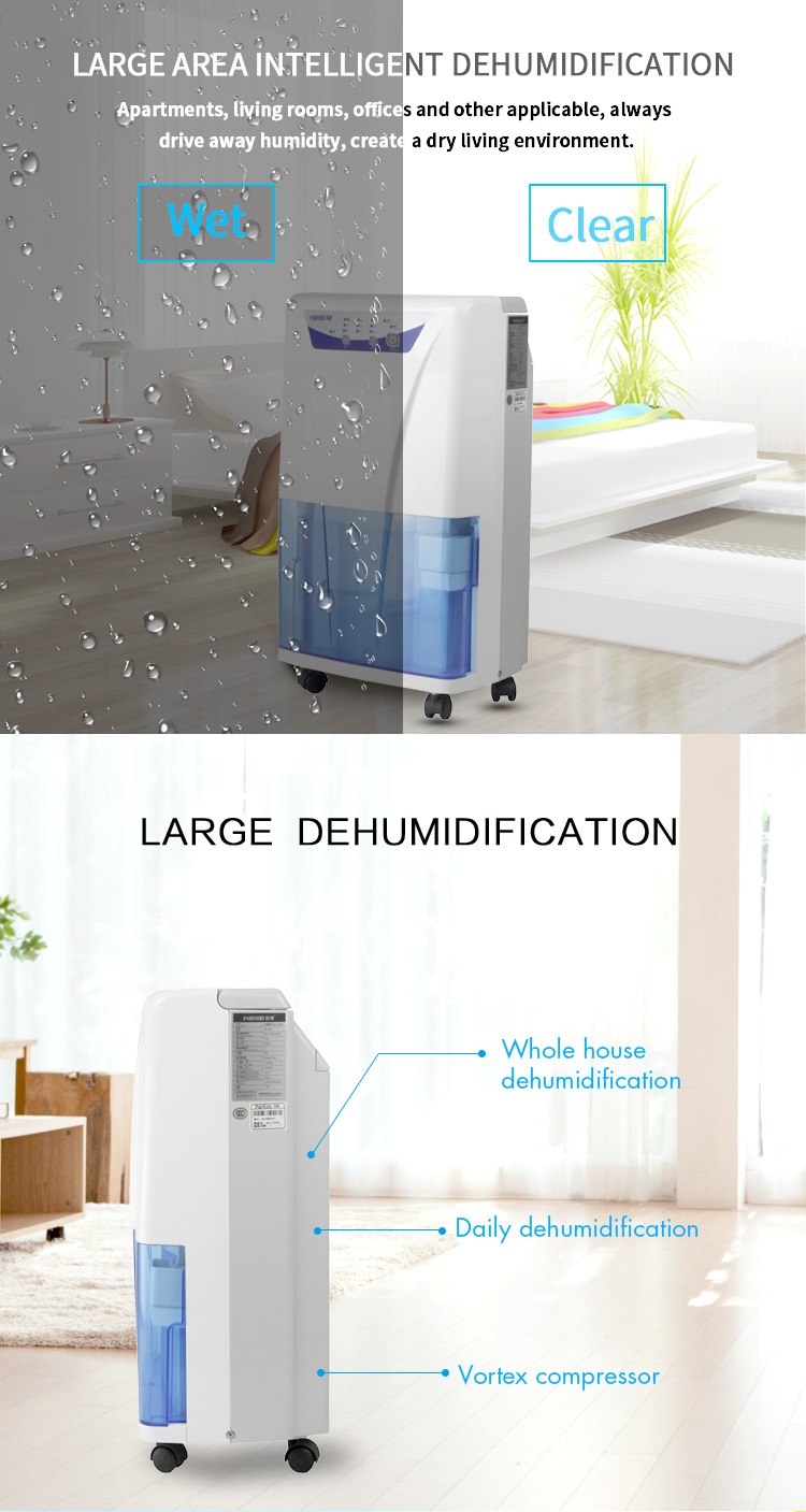 160m3/H 3L Small One Room Dehumidifier