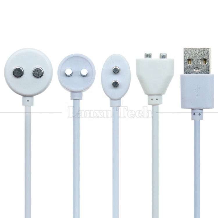2 PIN USB Magnetic Electric Toothbrush Beauty Instrumennt Adult Sex Toys Vibrator Charger Cable