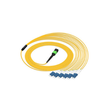 MPO / MTP - LC Fiber Optic Trunk Patch Cord LSZH / PVC