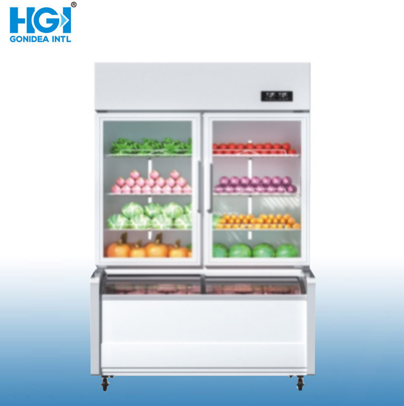 Commercial Refrigerator Vertical Beverage Hotpot Showcase Hcd-2000t