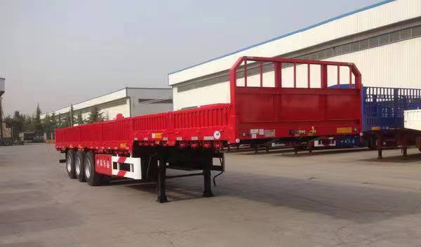 CIMC 3/ 4 / 5 Axles stake fence 40 -100 ton factory sale Cargo transport truck stake fence sidewall flatbed semi trailer truck