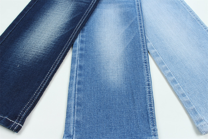 190Cm Wide Ring Slub Stretch Denim Fabric For Men Jeans