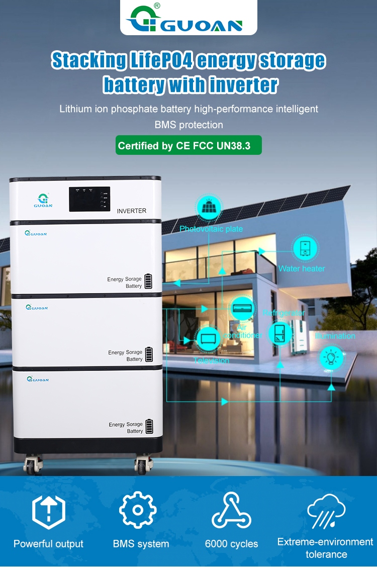 Stackable Solar Energy Storage Off Grid On Grid Home Indoor Use